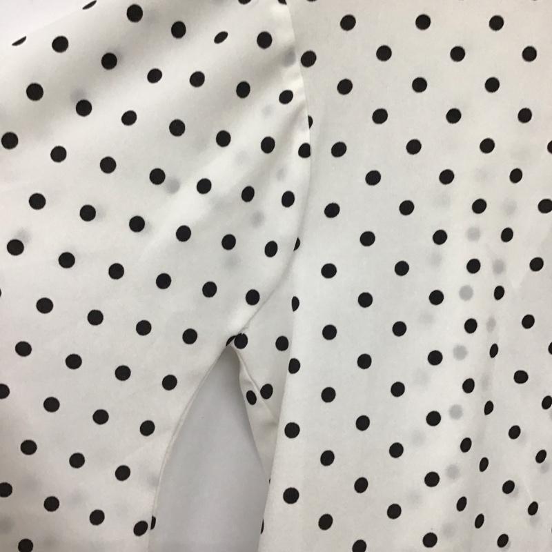 ムルーア MURUA シャツ、ブラウス 長袖 011820404401-01 ルーズボウタイブラウス FREE ドット 白 / ホワイト / white レディース USED 古着 中古 10152956