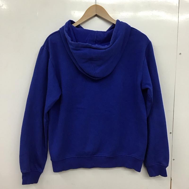 アディダス adidas パーカー 長袖 プルオーバー 裏起毛 S ロゴ、文字 青 / ブルー / blue レディース USED 古着 中古 10152958