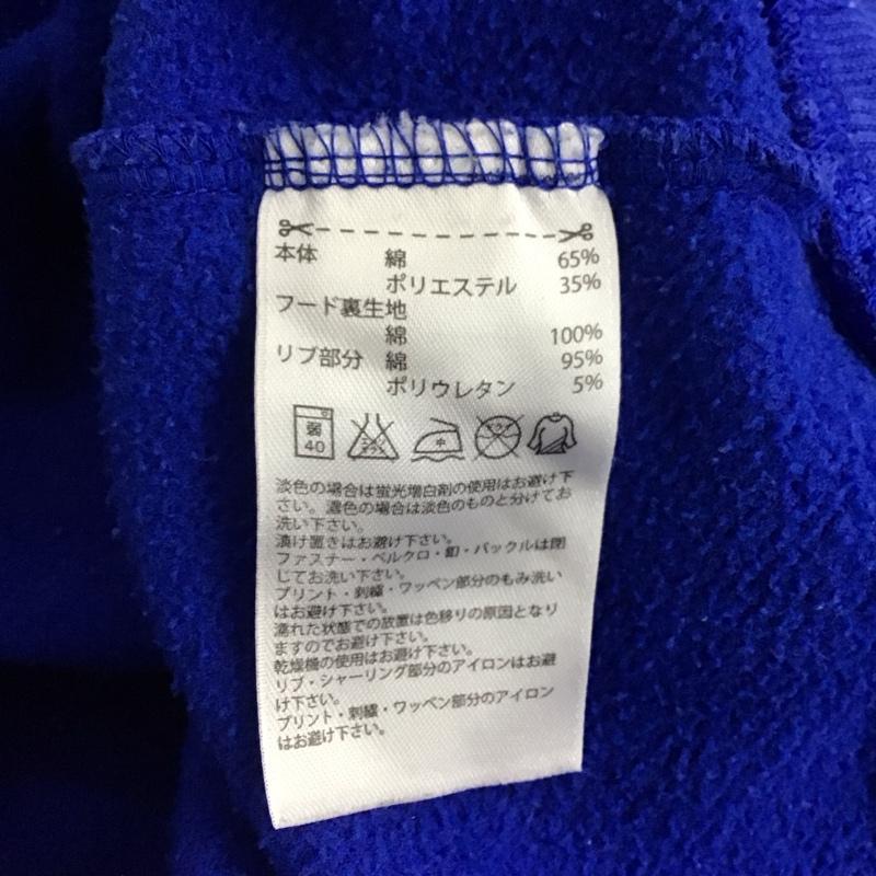 アディダス adidas パーカー 長袖 プルオーバー 裏起毛 S ロゴ、文字 青 / ブルー / blue レディース USED 古着 中古 10152958