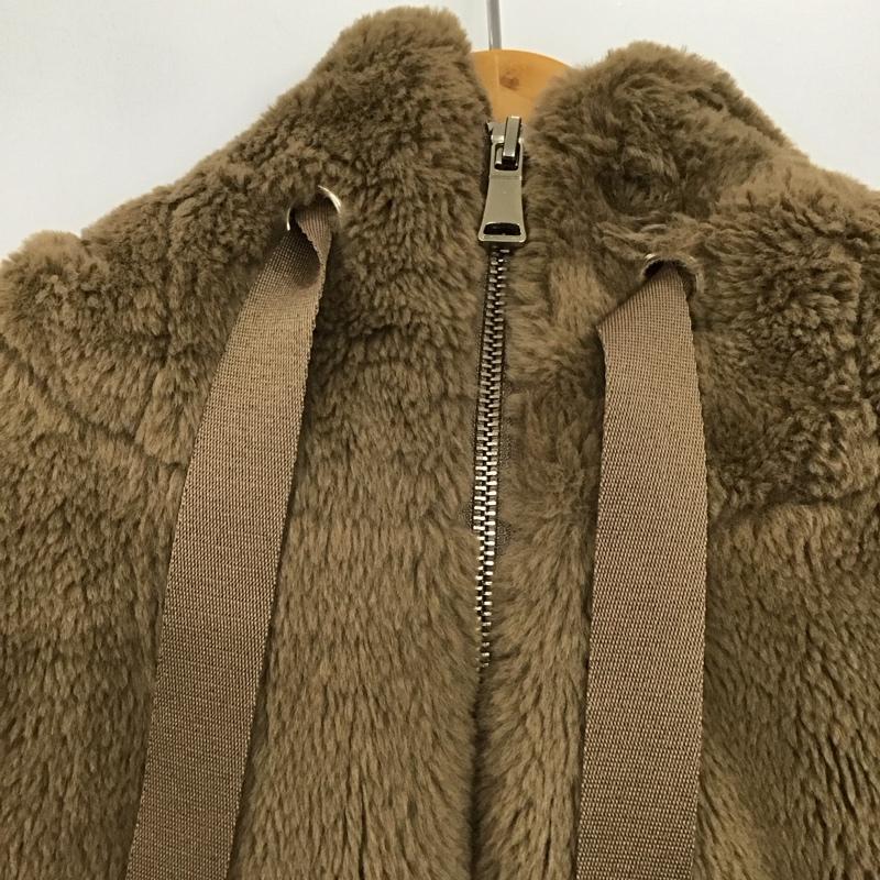 ザラ ZARA ジャケット、上着 ジャンパー、ブルゾン 6318 227 706 フェイクファー M 無地 茶 / ブラウン / brown レディース USED 古着 中古 10152960