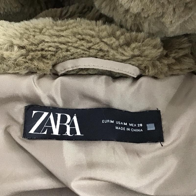 ザラ ZARA ジャケット、上着 ジャンパー、ブルゾン 6318 227 706 フェイクファー M 無地 茶 / ブラウン / brown レディース USED 古着 中古 10152960