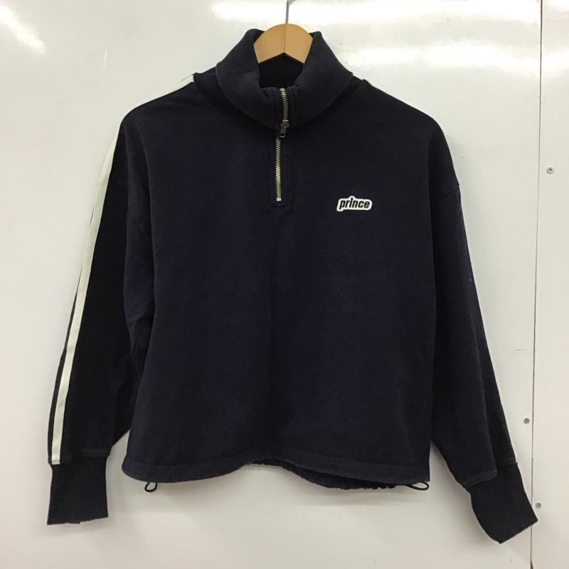 プリンス Prince トレーナー 長袖 241-3239 ハーフジップ スウェット フリークスストア ロゴ、文字 紺 / ネイビー / navy レディース USED 古着 中古 10152962
