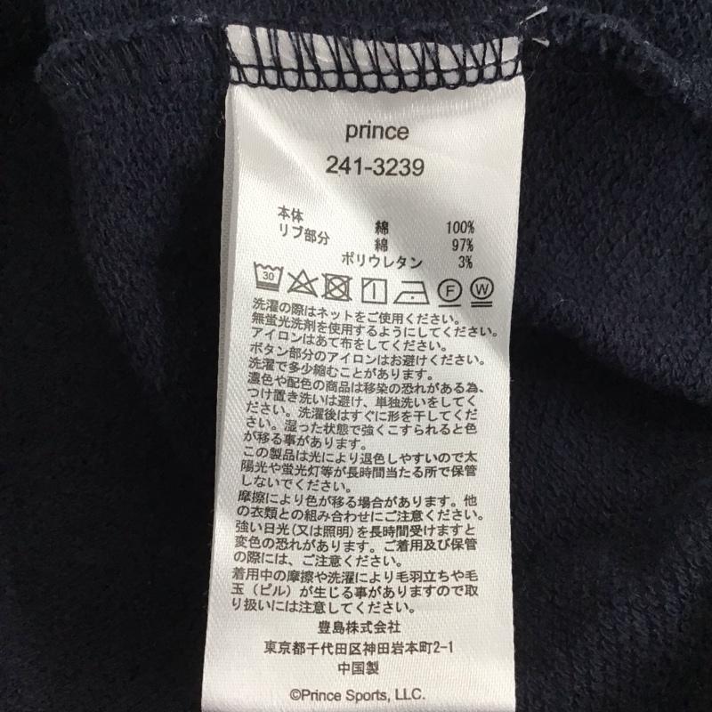 プリンス Prince トレーナー 長袖 241-3239 ハーフジップ スウェット フリークスストア ロゴ、文字 紺 / ネイビー / navy レディース USED 古着 中古 10152962