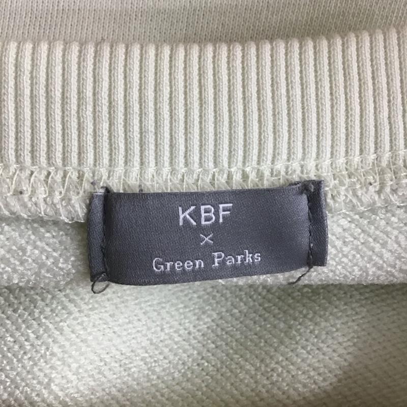 ケービーエフ KBF トレーナー 長袖 6B21L1C0300 ガス焼きボリューム裏毛 スウェット Green Parks FREE 無地 薄緑 / ライトグリーン / レディース USED 古着 中古 10152966