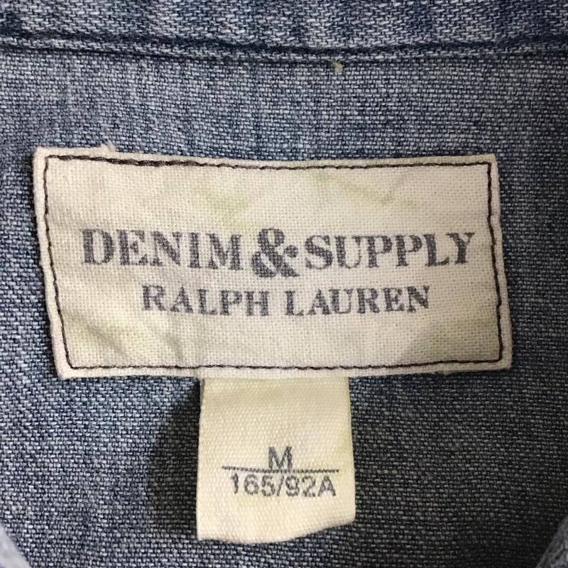 デニム アンド サプライ DENIM & SUPPLY シャツ、ブラウス 長袖 288502651001 デニムシャツ M ダメージ加工 青 / ブルー / blue レディース USED 古着 中古 10152970