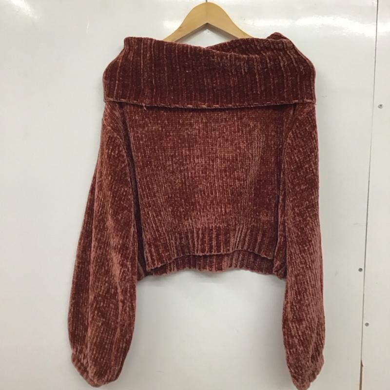 ダブルクローゼット w closet ニット、セーター 長袖 FREE 無地 赤 / レッド / red レディース USED 古着 中古 10152974