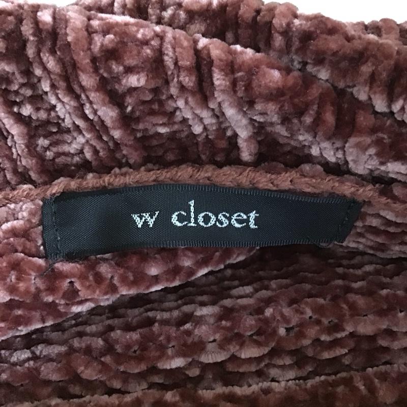 ダブルクローゼット w closet ニット、セーター 長袖 FREE 無地 赤 / レッド / red レディース USED 古着 中古 10152974