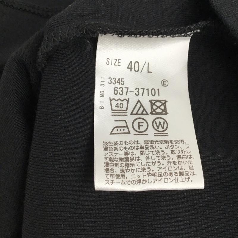 オペークドットクリップ OPAQUE.CLIP カーディガン 長袖 長袖カーディガン 前ボタン L 無地 黒 / ブラック / black レディース USED 古着 中古 10152975
