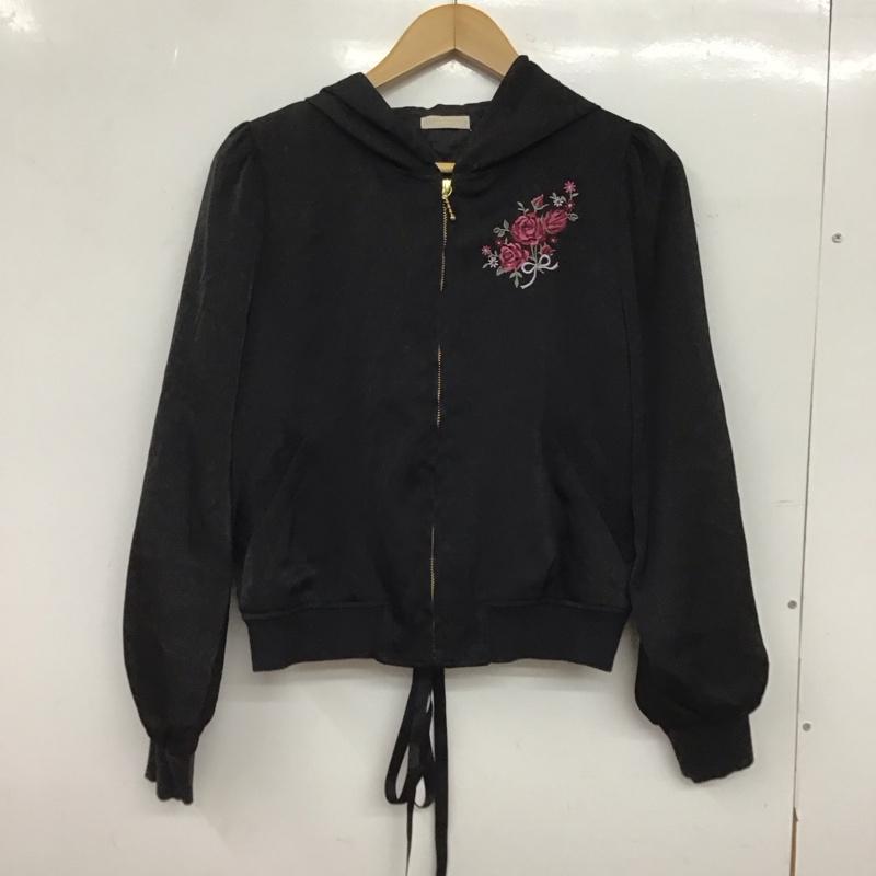 アクシーズファム axes femme ジャケット、上着 ジャンパー、ブルゾン M 刺繍 黒 / ブラック / black レディース USED 古着 中古 10152976