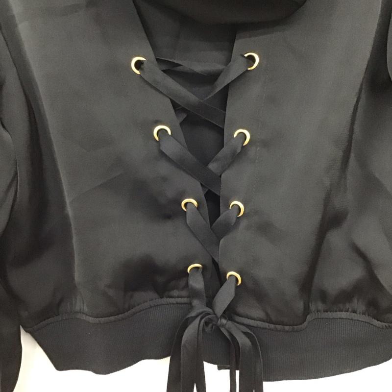 アクシーズファム axes femme ジャケット、上着 ジャンパー、ブルゾン M 刺繍 黒 / ブラック / black レディース USED 古着 中古 10152976