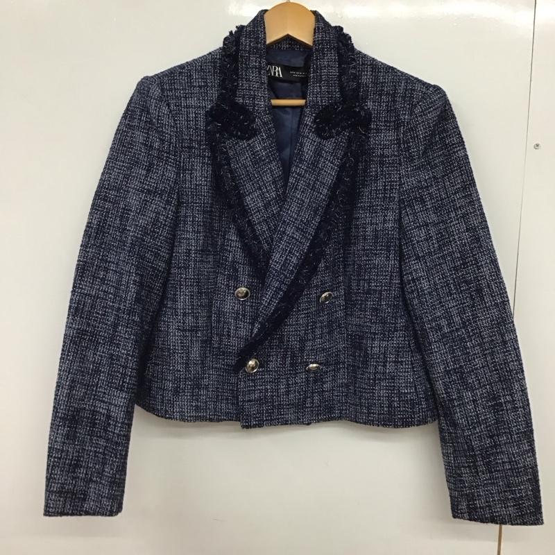 ザラ ZARA ジャケット、上着 ジャケット、ブレザー M  紺 / ネイビー / navy レディース USED 古着 中古 10152983