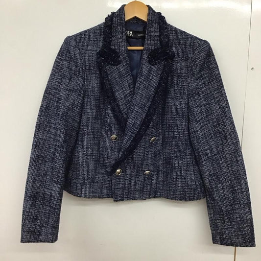 ザラ ZARA ジャケット、上着 ジャケット、ブレザー M  紺 / ネイビー / navy レディース USED 古着 中古 10152983