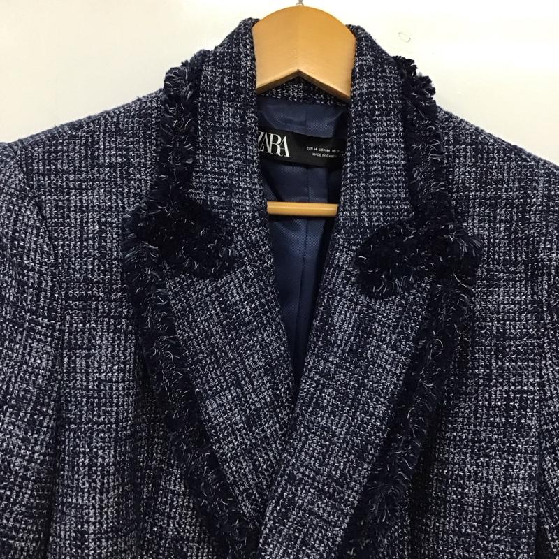 ザラ ZARA ジャケット、上着 ジャケット、ブレザー M  紺 / ネイビー / navy レディース USED 古着 中古 10152983