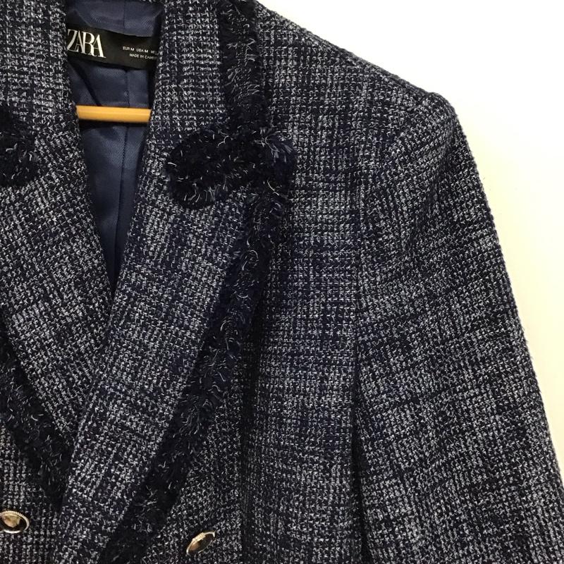 ザラ ZARA ジャケット、上着 ジャケット、ブレザー M  紺 / ネイビー / navy レディース USED 古着 中古 10152983