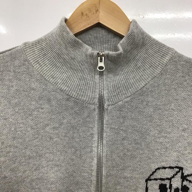 ジャバ Java ニット、セーター 長袖 jv1050123 グラフィックハーフジップニット S ロゴ、文字 灰 / グレー / gray レディース USED 古着 中古 10152984