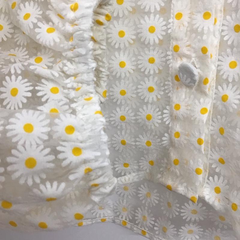 ザラ ZARA シャツ、ブラウス 長袖 長袖シャツ プリントシャツ カラーシャツ M プリント 白 / ホワイト / white レディース USED 古着 中古 10152988