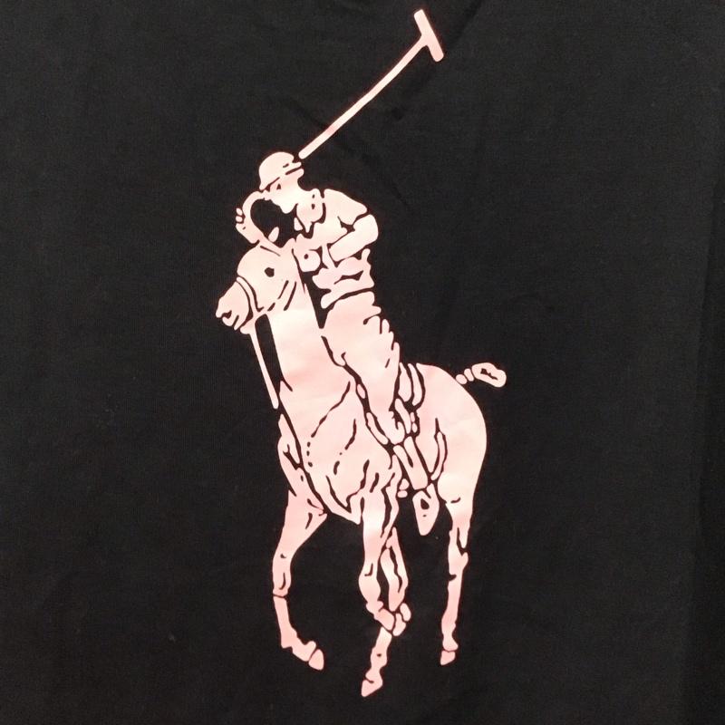 ラルフローレン RALPHLAUREN Tシャツ 半袖 半袖カットソー プリントTシャツ クルーネックカットソー L プリント 黒 / ブラック / black レディース USED 古着 中古 10152990