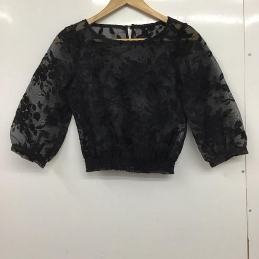 マーキュリーデュオ MERCURYDUO シャツ、ブラウス 半袖 半袖シャツ 刺繍シャツ FREE 総柄 X 刺繍 黒 / ブラック / black レディース USED 古着 中古 10152993