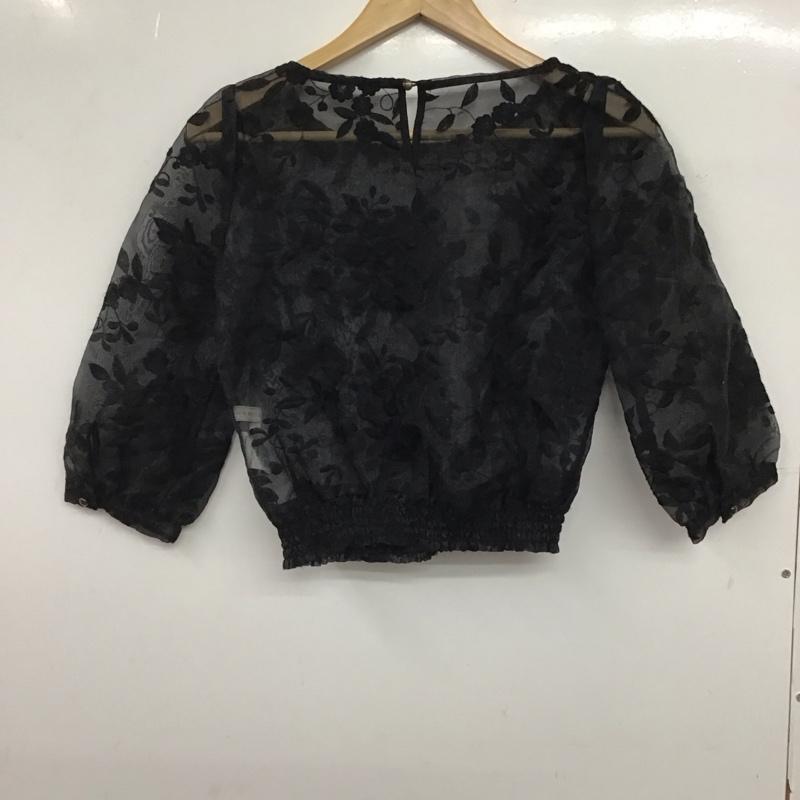 マーキュリーデュオ MERCURYDUO シャツ、ブラウス 半袖 半袖シャツ 刺繍シャツ FREE 総柄 X 刺繍 黒 / ブラック / black レディース USED 古着 中古 10152993