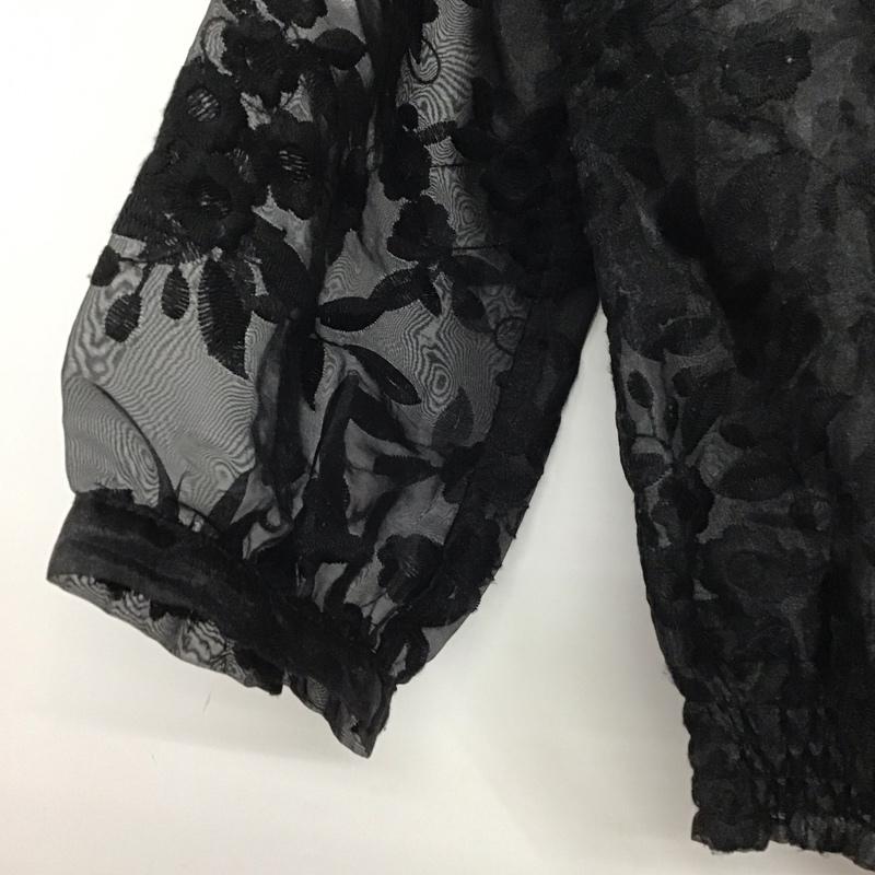マーキュリーデュオ MERCURYDUO シャツ、ブラウス 半袖 半袖シャツ 刺繍シャツ FREE 総柄 X 刺繍 黒 / ブラック / black レディース USED 古着 中古 10152993