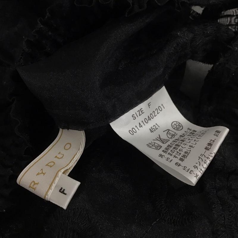 マーキュリーデュオ MERCURYDUO シャツ、ブラウス 半袖 半袖シャツ 刺繍シャツ FREE 総柄 X 刺繍 黒 / ブラック / black レディース USED 古着 中古 10152993