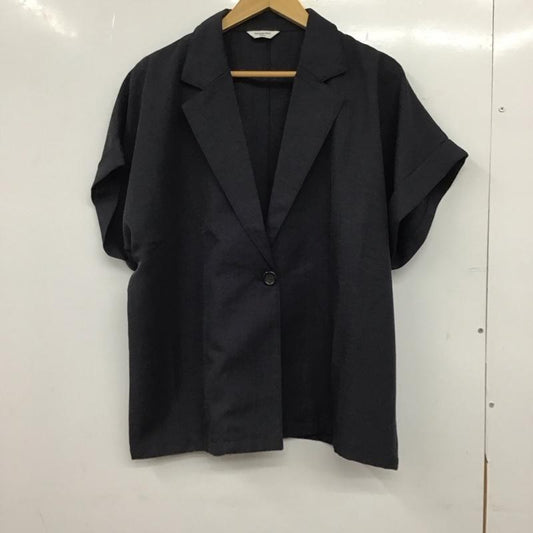 サマンサモスモスブルー Samansa Mos2 blue シャツ、ブラウス 半袖 FREE 無地 紺 / ネイビー / navy レディース USED 古着 中古 10152996