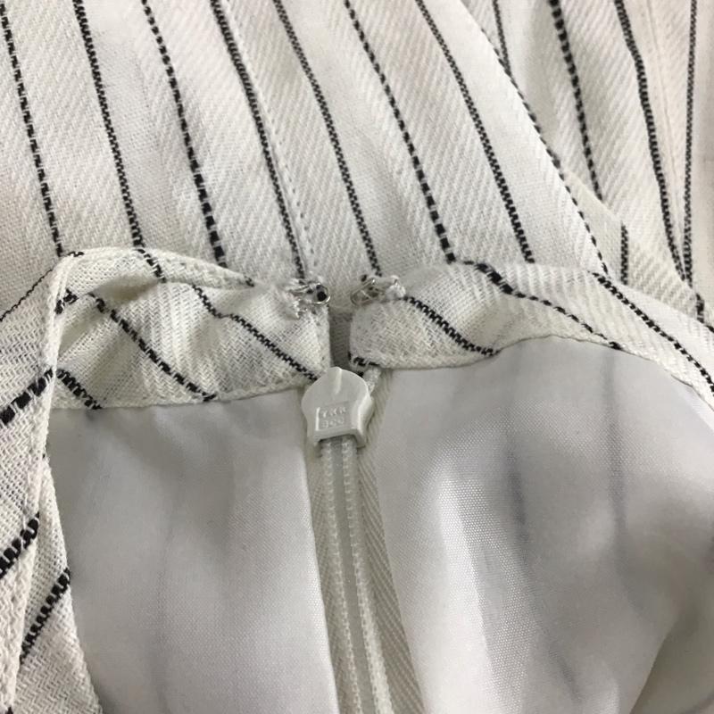 ムルーア MURUA スカート ミニスカート 011830800501 ラップミニスカート M ストライプ 白 / ホワイト / white レディース USED 古着 中古 10152998