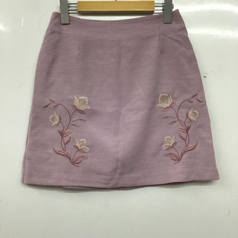 ダズリン dazzlin スカート ミニスカート 刺繍台形スカート 021710802701 M 刺繍 桃 / ピンク / pink レディース USED 古着 中古 10152999