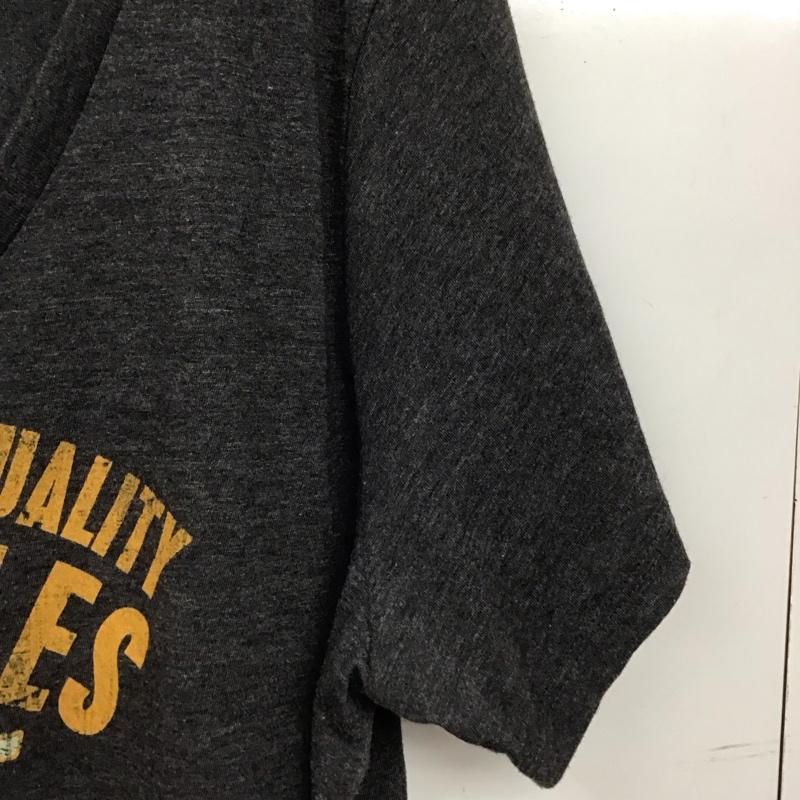 ハーレーダビッドソン Harley-Davidson Tシャツ 半袖 プリント X ロゴ、文字 チャコールグレー / チャコールグレー / レディース USED 古着 中古 10153002