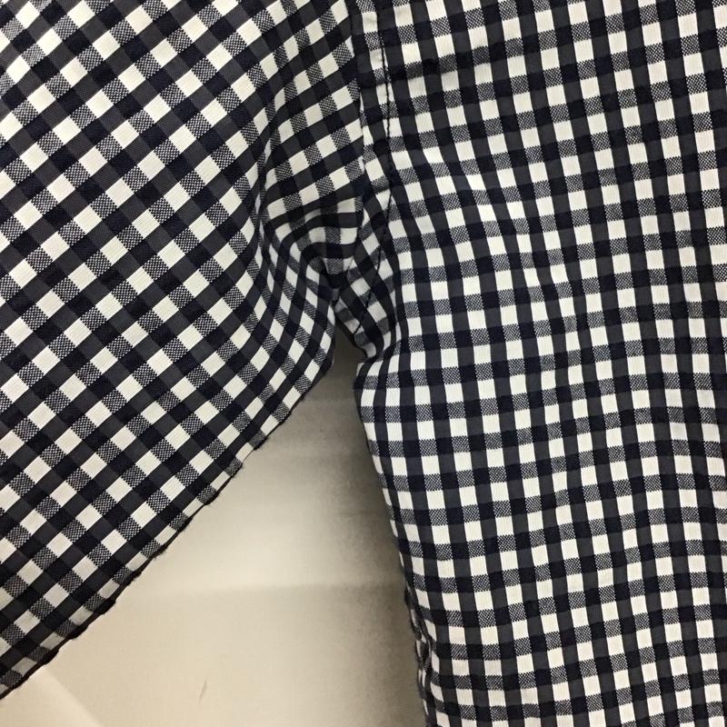 アングリッド Ungrid シャツ、ブラウス 半袖 FREE チェック 白 / ホワイト / white X 青 / ブルー / blue レディース USED 古着 中古 10153007