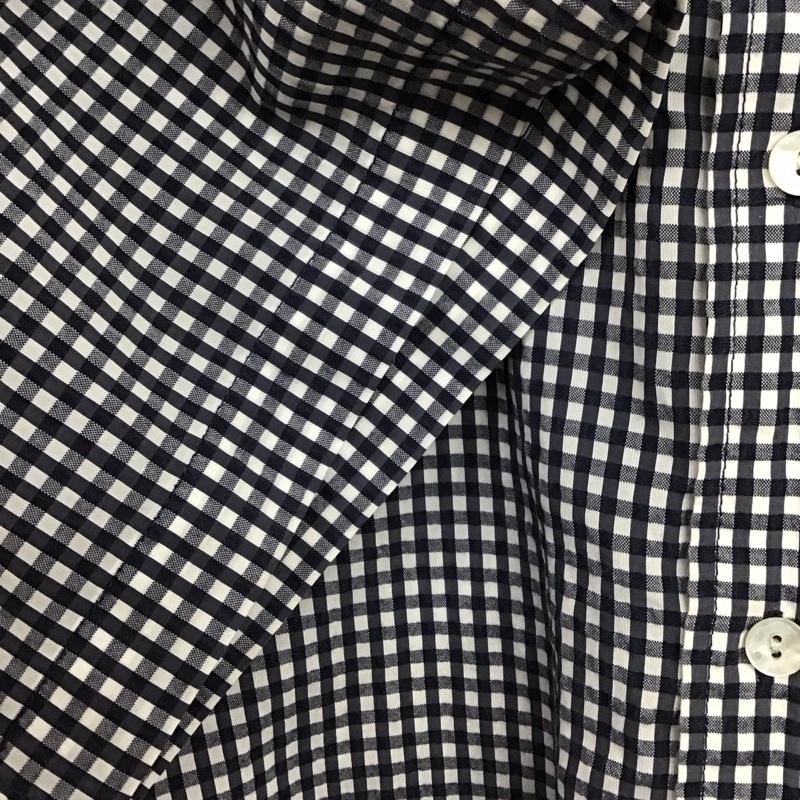 アングリッド Ungrid シャツ、ブラウス 半袖 FREE チェック 白 / ホワイト / white X 青 / ブルー / blue レディース USED 古着 中古 10153007