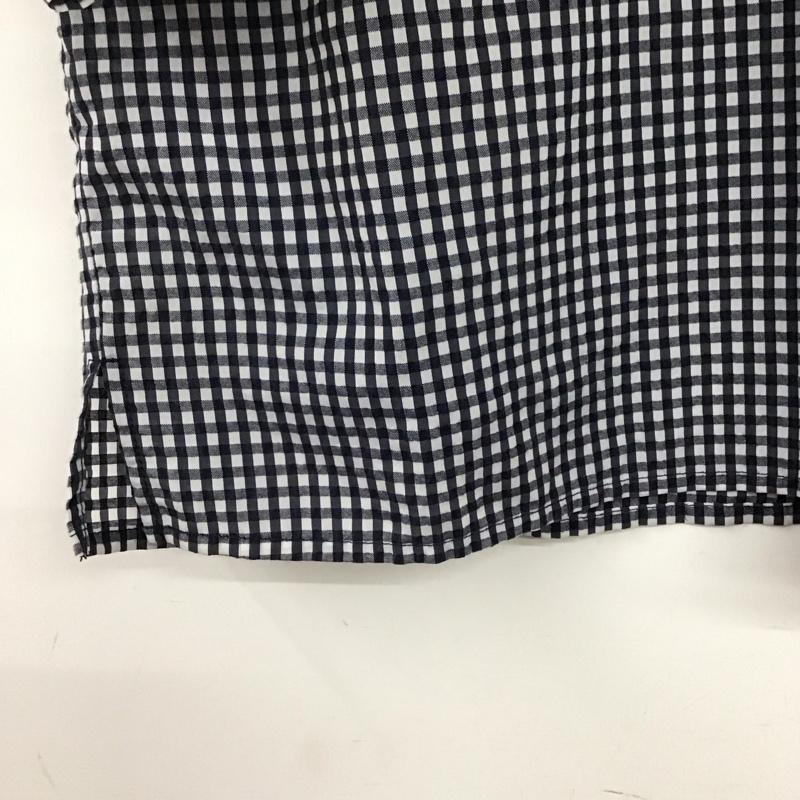アングリッド Ungrid シャツ、ブラウス 半袖 FREE チェック 白 / ホワイト / white X 青 / ブルー / blue レディース USED 古着 中古 10153007