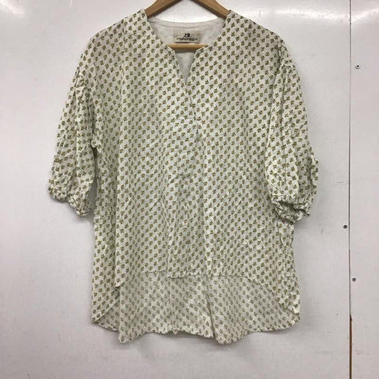サニークラウズ Sunny clouds カットソー 半袖 M 総柄 白 / ホワイト / white レディース USED 古着 中古 10153010