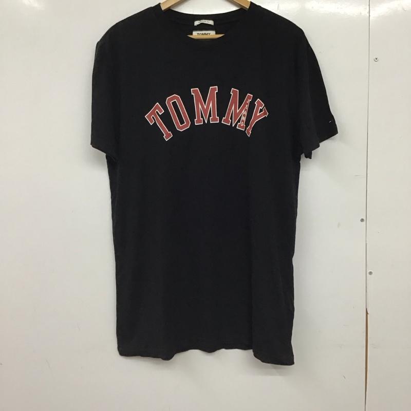 トミー ジーンズ TOMMY JEANS Tシャツ 半袖 L プリント 黒 / ブラック / black レディース USED 古着 中古 10153011