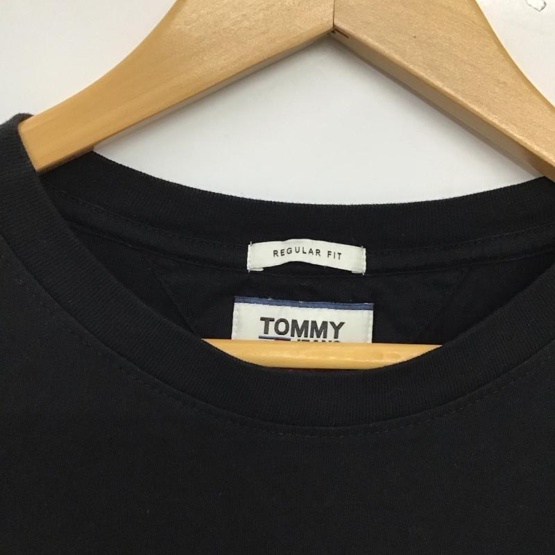 トミー ジーンズ TOMMY JEANS Tシャツ 半袖 L プリント 黒 / ブラック / black レディース USED 古着 中古 10153011