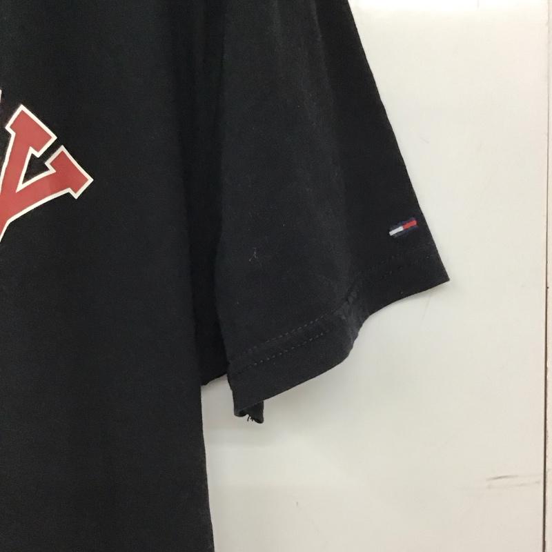 トミー ジーンズ TOMMY JEANS Tシャツ 半袖 L プリント 黒 / ブラック / black レディース USED 古着 中古 10153011