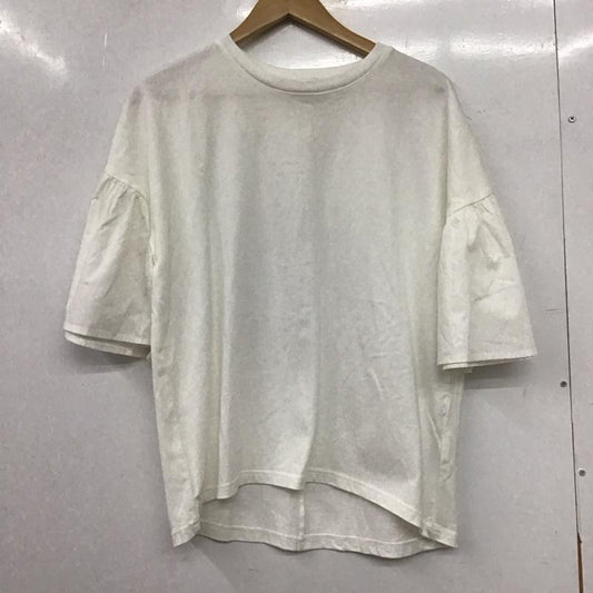 ローリーズファーム LOWRYS FARM カットソー 半袖 FREE 無地 白 / ホワイト / white レディース USED 古着 中古 10153012