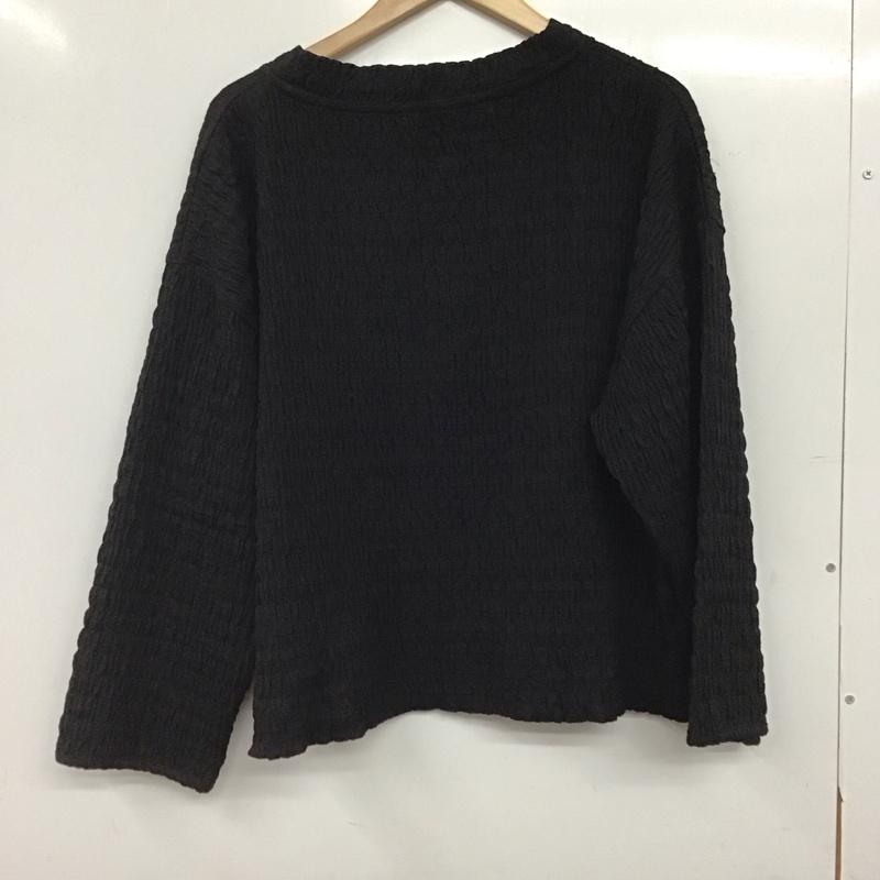 スタディオクリップ studio CLIP カーディガン 長袖 FREE 無地 黒 / ブラック / black レディース USED 古着 中古 10153013