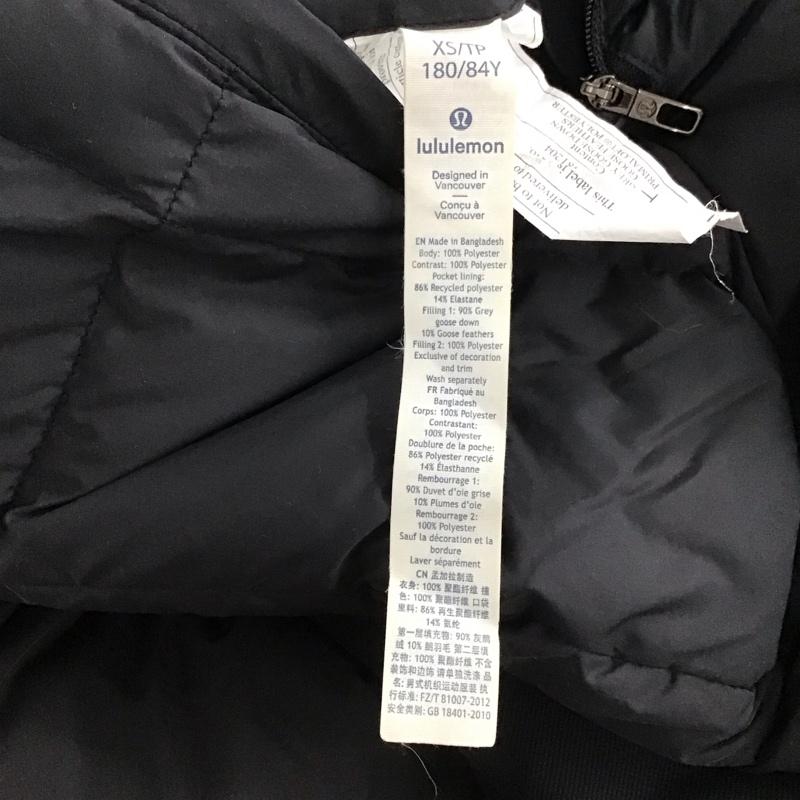 ルルレモン LULULEMON ジャケット、上着 ジャンパー、ブルゾン リバーシブル XS 無地 黒 / ブラック / black メンズ USED 古着 中古 10153015