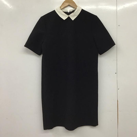 ザラ ZARA ワンピース ミニスカート S 無地 黒 / ブラック / black X 白 / ホワイト / white レディース USED 古着 中古 10153022