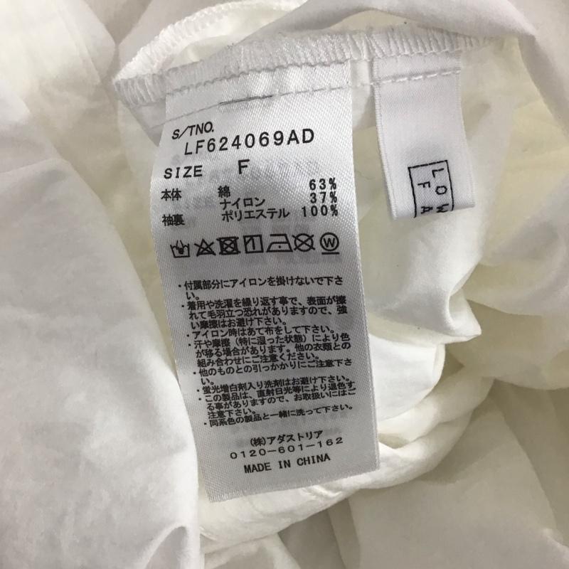 ローリーズファーム LOWRYS FARM チュニック 半袖 FREE 無地 白 / ホワイト / white レディース USED 古着 中古 10153023