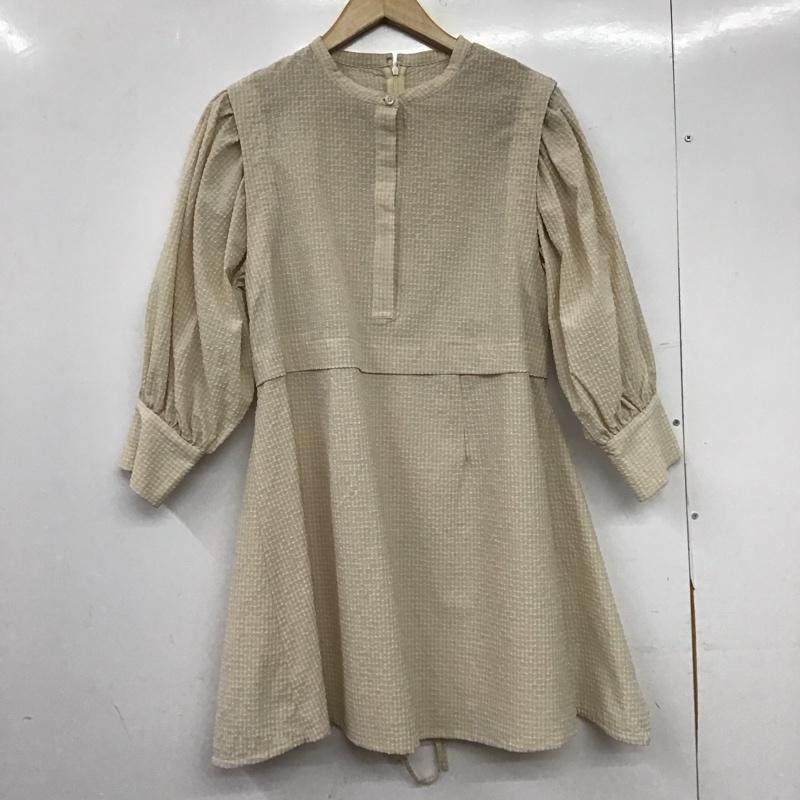 カスタネ Kastane ワンピース ミニスカート 20ss-in-105 FREE 無地 ベージュ / ベージュ / beige レディース USED 古着 中古 10153024