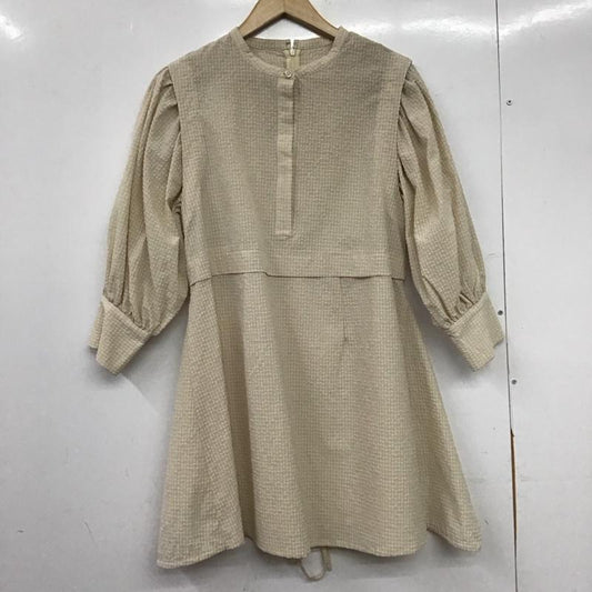 カスタネ Kastane ワンピース ミニスカート 20ss-in-105 FREE 無地 ベージュ / ベージュ / beige レディース USED 古着 中古 10153024