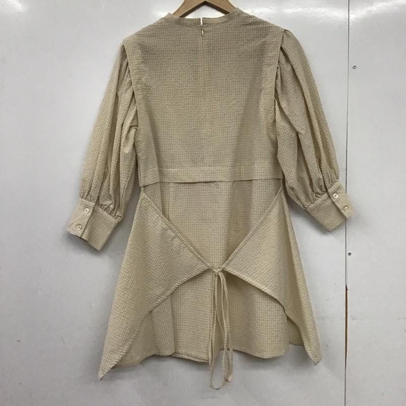 カスタネ Kastane ワンピース ミニスカート 20ss-in-105 FREE 無地 ベージュ / ベージュ / beige レディース USED 古着 中古 10153024