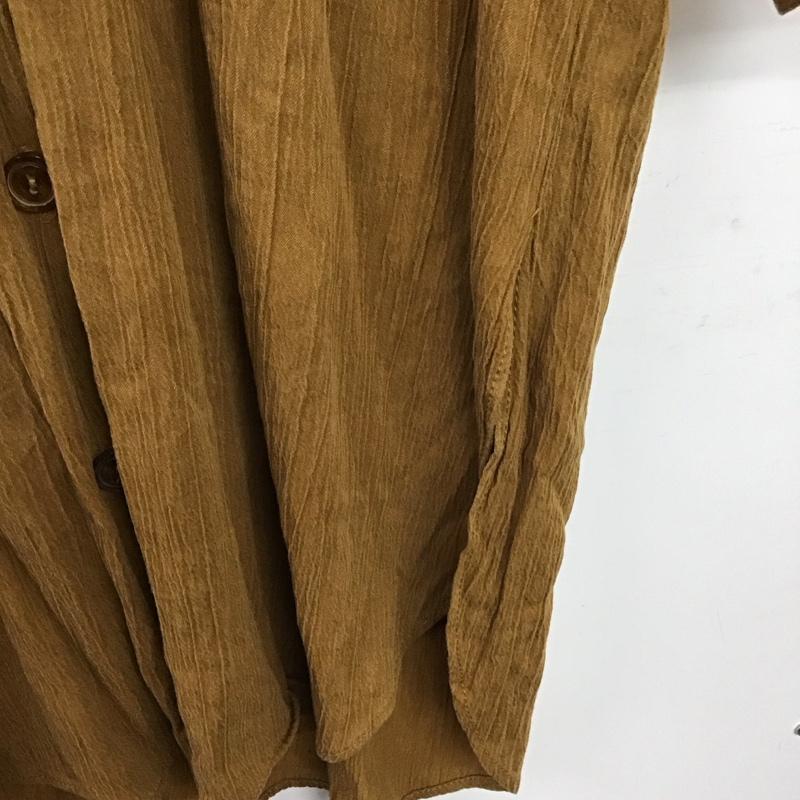 ザラ ZARA ワンピース ミニスカート シャツワンピース 無地 茶 / ブラウン / brown レディース USED 古着 中古 10153025