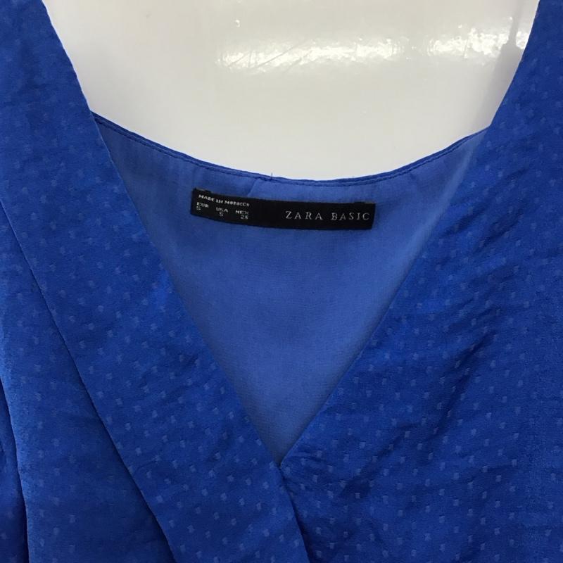 ザラベーシック ZARA BASIC ワンピース ミニスカート S  青 / ブルー / blue レディース USED 古着 中古 10153027
