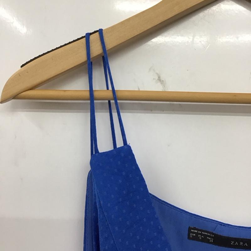 ザラベーシック ZARA BASIC ワンピース ミニスカート S  青 / ブルー / blue レディース USED 古着 中古 10153027