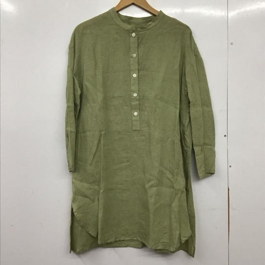 ひより HIYORI ワンピース ひざ丈スカート 無地 薄緑 / ライトグリーン / レディース USED 古着 中古 10153028