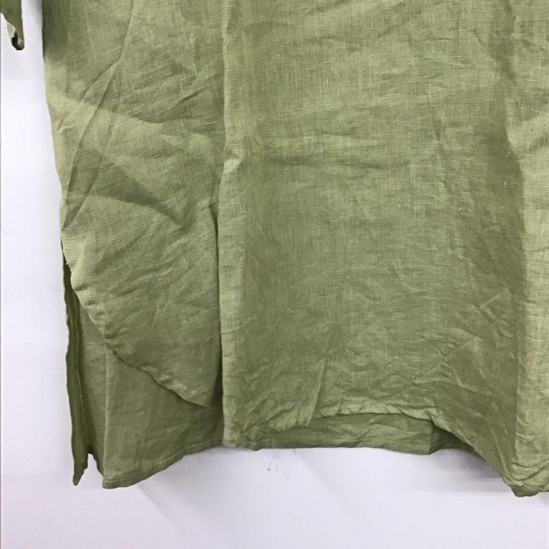 ひより HIYORI ワンピース ひざ丈スカート 無地 薄緑 / ライトグリーン / レディース USED 古着 中古 10153028