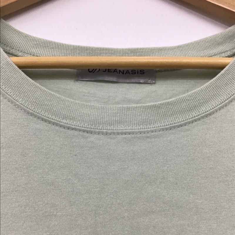ジーナシス JEANASIS ワンピース ひざ丈スカート FREE 無地 X ロゴ、文字 X ワンポイント 薄緑 / ライトグリーン / レディース USED 古着 中古 10153029